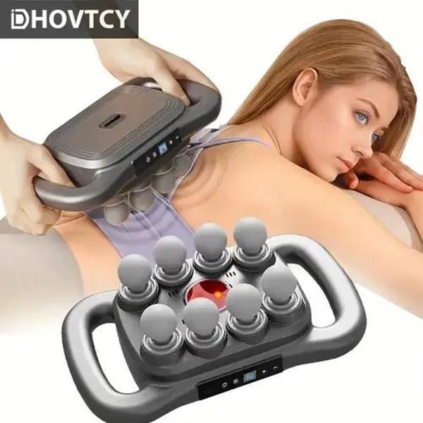 8 Başlıklı Şarjlı Isıtmalı Masaj Aleti (5365) - Image 1