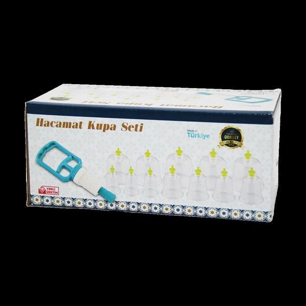 12 PARÇA  HACAMAT KUPA MASAJ SETİ (5365) - Image 1