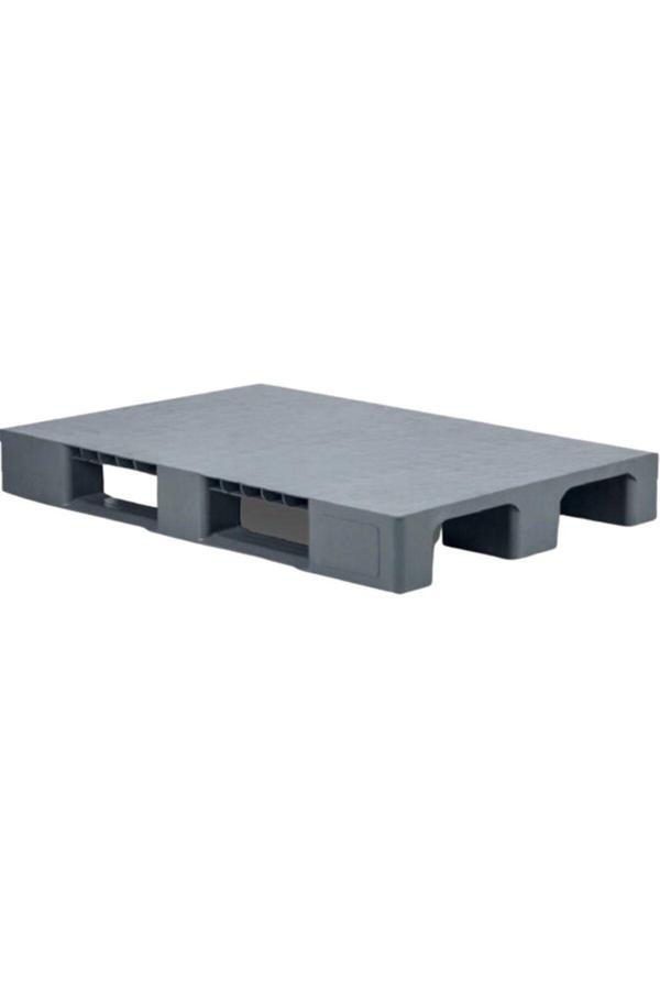 Aslan Ticaret Plastik 80X120X15 Cm 9,5 Kg Hijyenik (Euro ) Yük Taşıma I Düz Desen Üzeri Kapalı Gri - Image 1