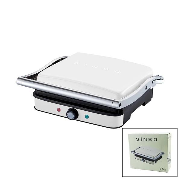 BEYAZ IZGARA VE TOST MAKİNESİ AYARLANABİLİR ISI 180 DERECE AÇILABİLİR ÜST GÖVDE SSM-2571 (5365) - Image 1