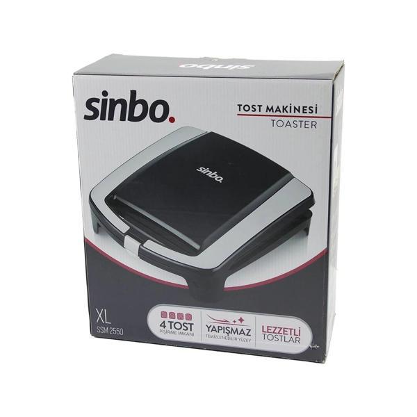 XL  ELEKTRİKLİ TOST MAKİNESİ   4 TOST   YAPIŞMAZ YÜZEY   1500W  SSM-2550 (5365) - Image 1