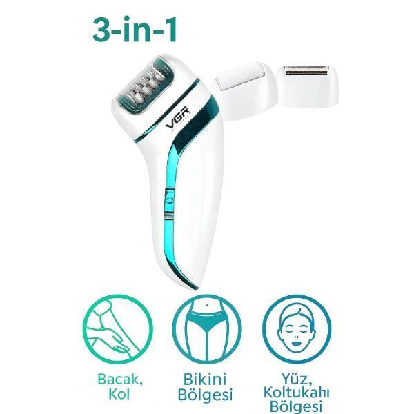Profesyonel 3 Başlıklı Epilasyon Aleti - Image 1