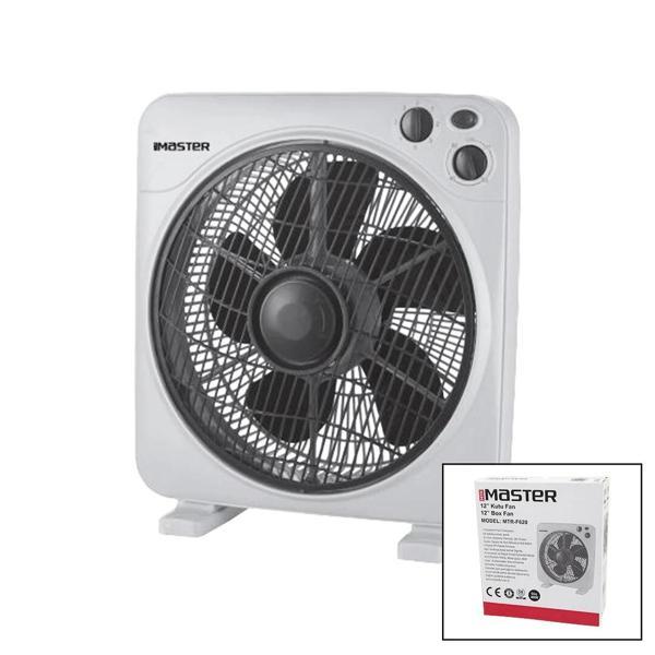 12 İNÇ  KUTU FAN  VANTİLATÖR  3 KADEME HIZ   5 PLASTİK KANAT  40W   60DK.ZAMAN AYARLI  MTR-F620 (536 - Image 1