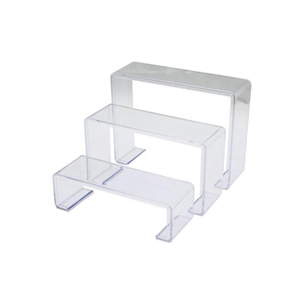 POŞETLİ 3 BOY MERDİVEN TEŞHİR AYAK YÜKSEKLİK: 6-11.5-16.5CM DERiNLİK: 6.5CM EN: 19.5-20.5-21.5CM (53 - Image 1