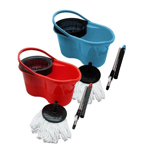 18LT---ŞİRİNK--- RENKLİ OTOMATİK DÖNERLİ KOVA MOP TEMİZLİK SETİ (5365) - Image 1