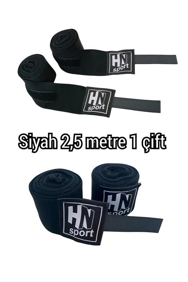 Hn Sport Boks Kick Boks Muay Thai Wushu Tüm Sporlar İçin Çocuk El Bandajı 2,5 M X 2 Adet Elastik Boks Bandajı - Image 1