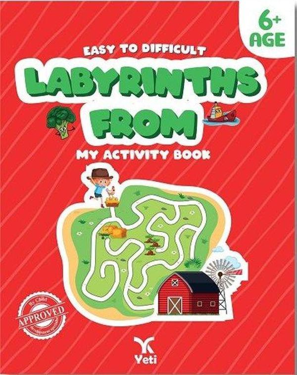 Easy to Difficult Labyrinths From - My Acticity Book 6+ Age - Yeti Kitap - Image 1