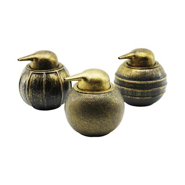 PENGUEN GÖRÜNÜM - ESKİTME DESEN SERAMİK TOMBULSIVI SABUNLUK (5365) - Image 1