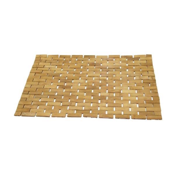 DİKDÖRTGEN - BAMBU KAYDIRMAZ BANYO PASPASI 42X62CM (5365) - Image 1