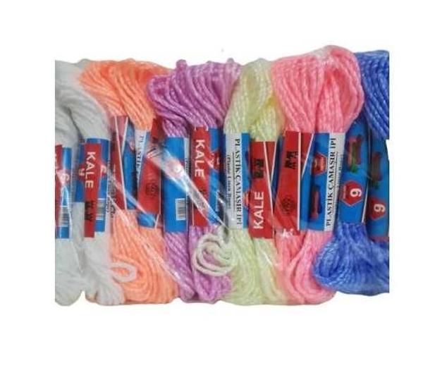 KALE Plastik Çamaşır ipi 8 Metre 24 Adet (5365) - Image 1