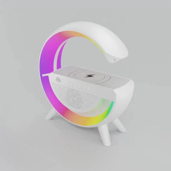 Kablosuz, Usb Bağlantılı, Ekstra Uzun Pil Ömürlü, 7 Renk Seçenekli Ambiyans Işığı,Telefon Şarj Stand - Image 1