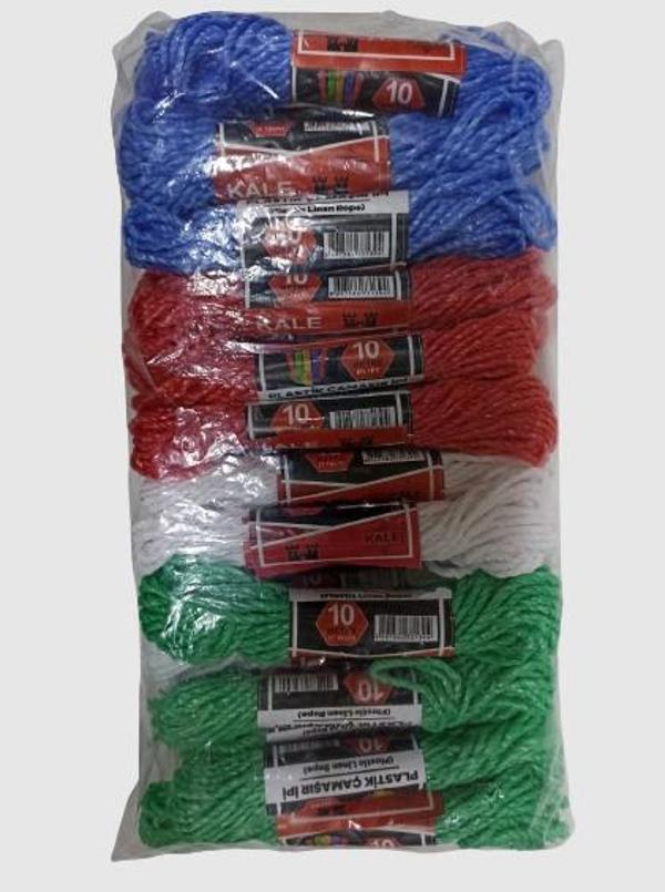 KALE Plastik Çamaşır ipi 10 Metre 24 Adet (5365) - Image 1