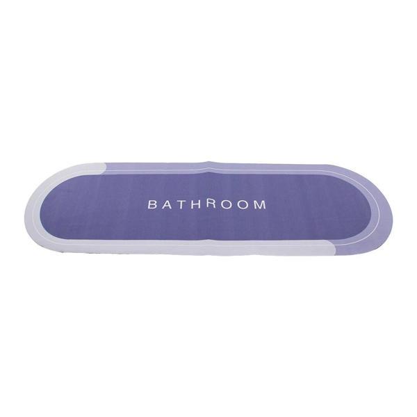 OVAL   DÜZ RENKLİ  SU EMİCİ - SİHİRLİ  BANYO PASPASI  ELASTİK  116 X 37.5CM (5365) - Image 1