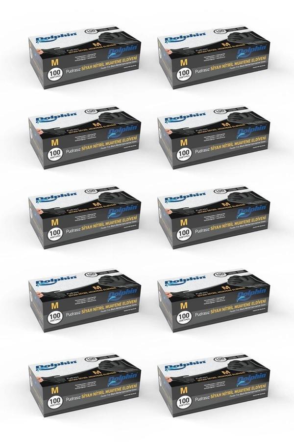 Supertrend Siyah Çok Amaçlı Nitril Muayene Eldiveni M Beden | 10 Paket - MDR - Image 1