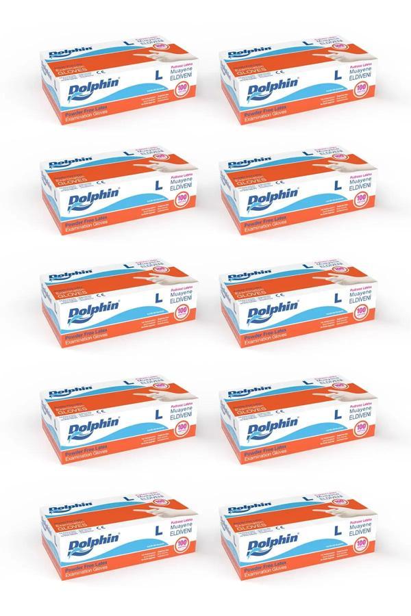 Supertrend Pudrasız Lateks Muayene Eldiveni L Beden 100 Adet x 10 Paket - MDR - Image 1