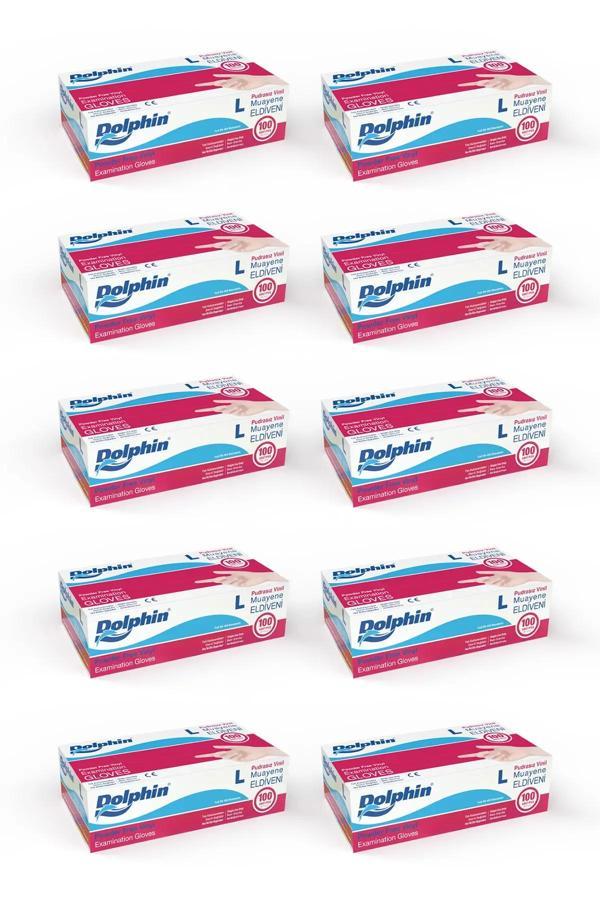 Supertrend Beyaz Vinil Eldiveni Pudrasız L 100 Adet x 10 Paket - Image 1