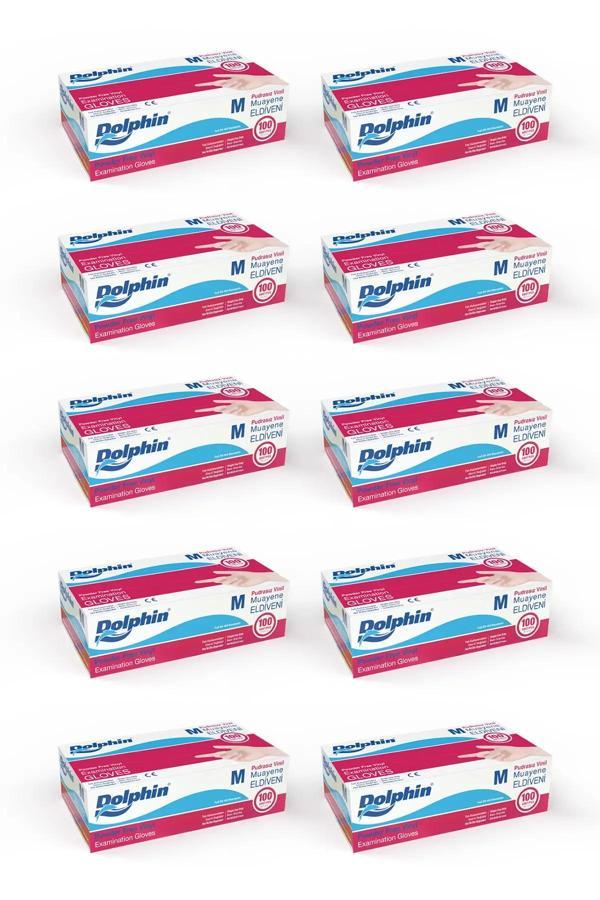 Supertrend Beyaz Vinil Eldiveni Pudrasız M 100 Adet x 10 Paket - Image 1