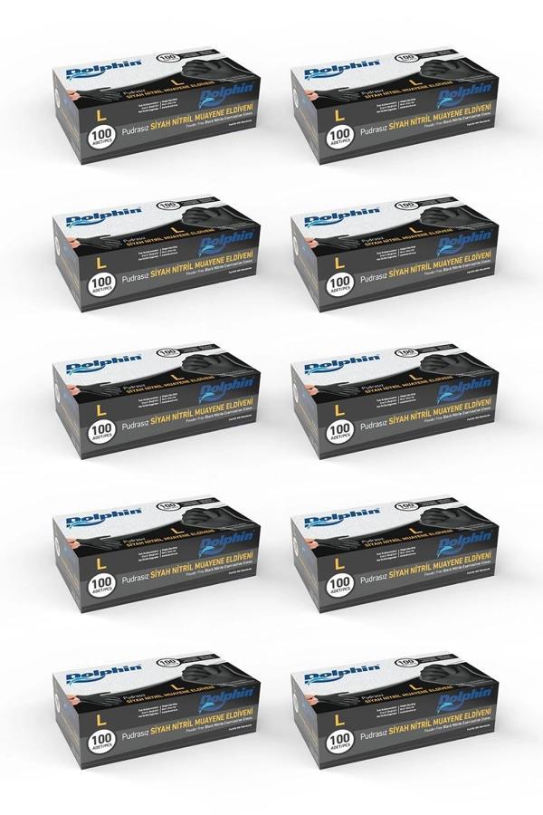 Supertrend Siyah Çok Amaçlı Nitril Muayene Eldiveni L Beden | 10 Paket - MDR - Image 1