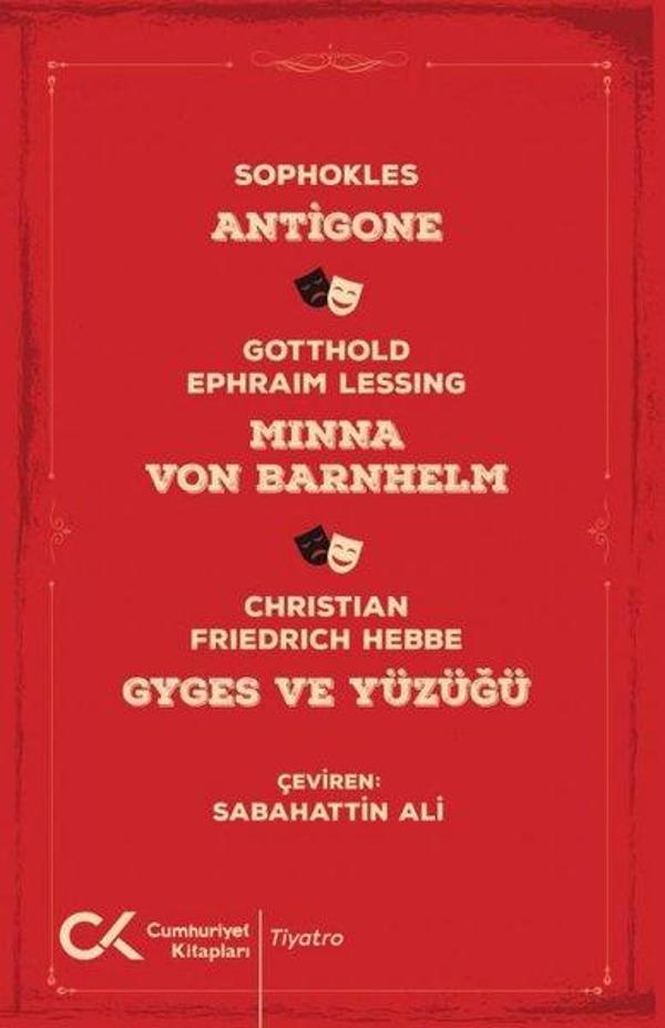Antigone - Minna Von Barnhelm - Gyges ve Yüzüğü - Cumhuriyet Kitapları - Image 1