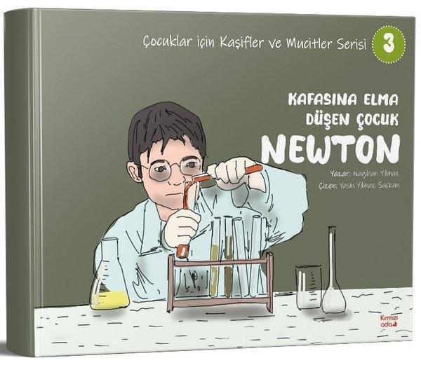 Kafasına Elma Düşen Çocuk Newton - Çocuklar İçin Kaşifler ve Mucitler Serisi 3 - Kırmızı Ada Yayınları - Image 1