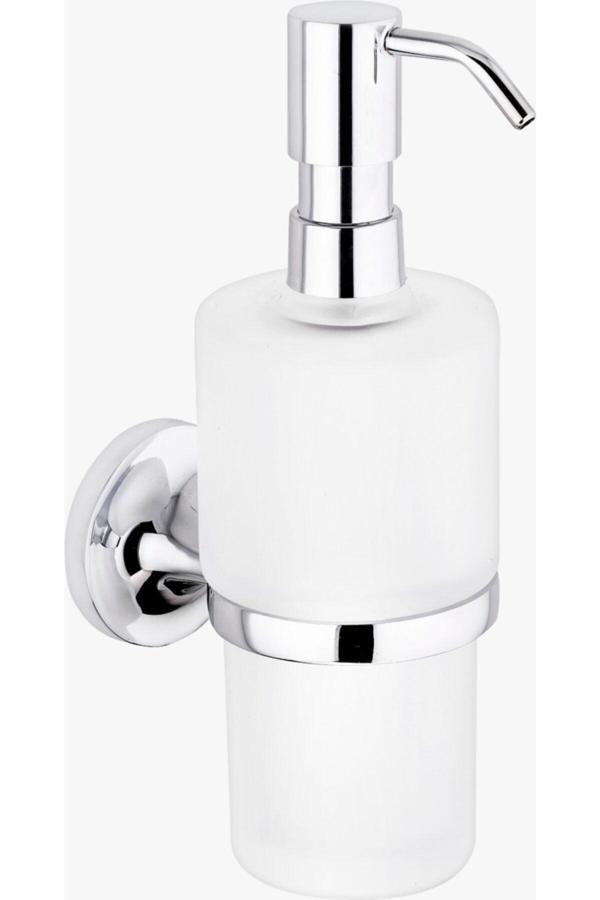 Camero Adnoss Nero Krom Serisi Camlı Sıvı Sabunluk - Banyo Ve Wc Aksesuarları - Image 1