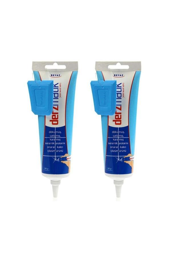 Derzmatik Adnoss Hazır Derz Dolgusu 380 Gram Sivri Uçlu Tüp Dolgu Beyaz(2 Adet) - Image 1
