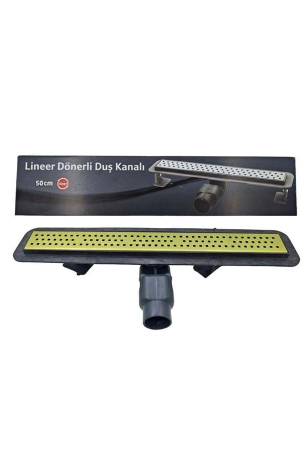 Bg Bagno Adnoss Lineer Duş Kanalı 50 Cm 360° Es Sifonlu - Yer Süzgeci - Koku Yapmaz Slt1005004 - Image 1