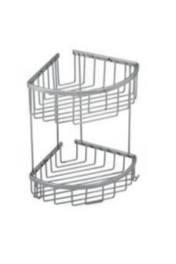 Camero Adnoss Ikili Oval Süngerlik 20*20Cm - Köşe Süngerlik - Duşakabin Şampuanlık Cmo-C1025 - Image 1