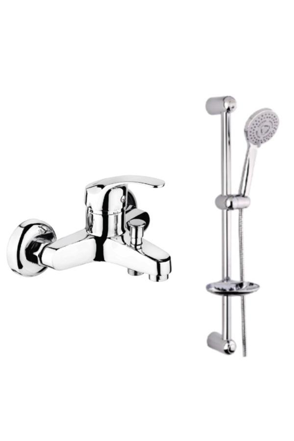 Şenpres Adnoss Duru Banyo Bataryası + Yağız Sürgülü Duş Seti - Image 1