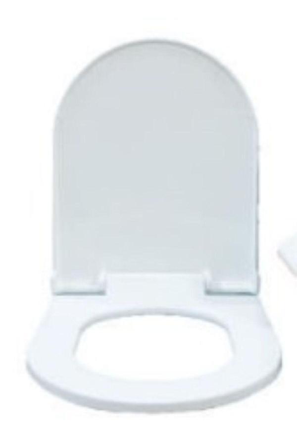 Bg Bagno Yavaş Kapanan Beyaz Klozet Kapakları Pp Gala Slim, Dayanıklı Ve Şık Tasarım - Image 1