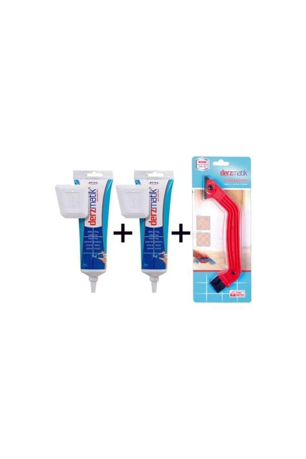 Derzmatik Adnoss Hazır Derz Dolgusu 360 Gram Sivri Uçlu Tüp Dolgu Krem (2 Adet) + Derz Kazıyıcı - Image 1
