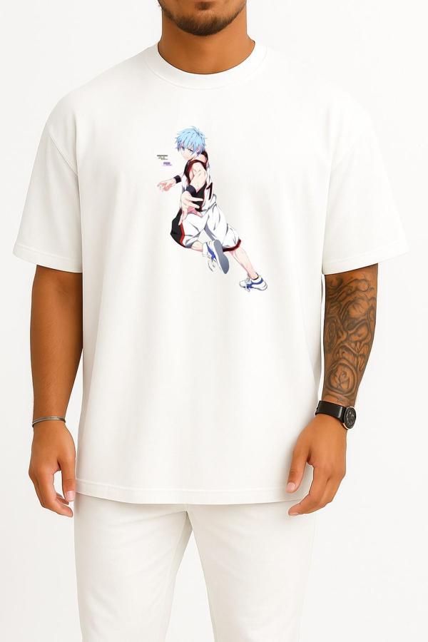 Oversize Tetsuya Kuroko Taiga Kagami Kuroko's Basketball Göğüs Tasarımlı Unisex T-Shirt - Image 1