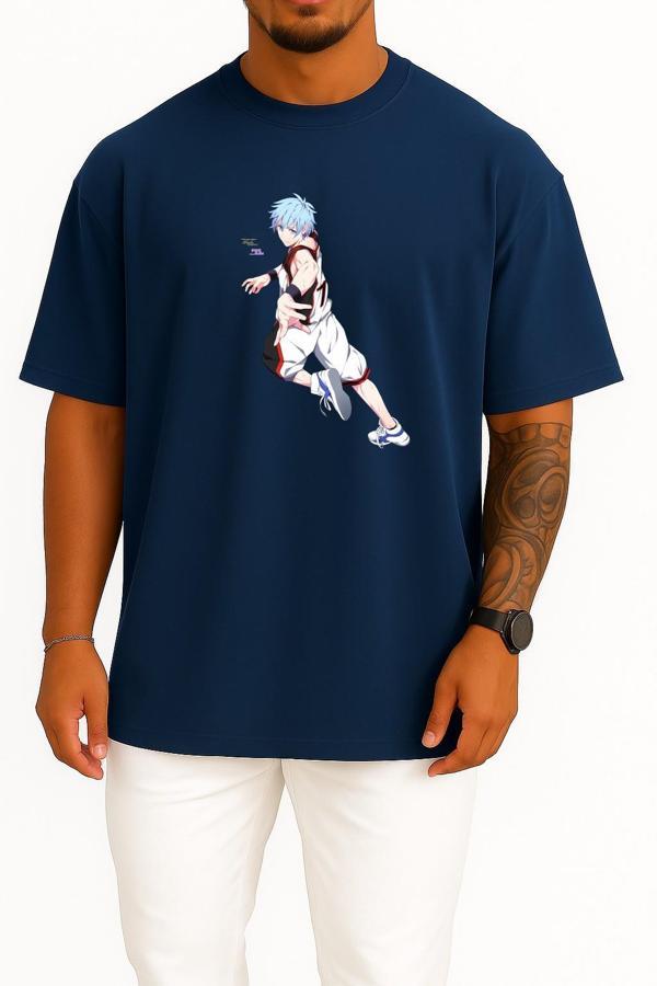 Oversize Tetsuya Kuroko Taiga Kagami Kuroko's Basketball Göğüs Tasarımlı Unisex T-Shirt - Image 1