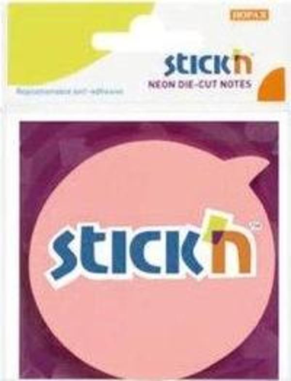 Hopax Not KağıdıStickn 70x70 Yaprakr.K.Balon Neon A.Pembe 50Yaprak - Image 1