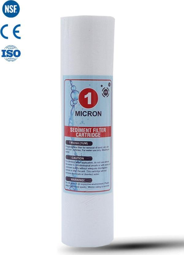Watermelon Açık Kasa Su Arıtma Cihazı 10 İnc 1 Mikron Sediment Spun Filtre (Toz,tortu Filtre) 1 Adet - Image 1