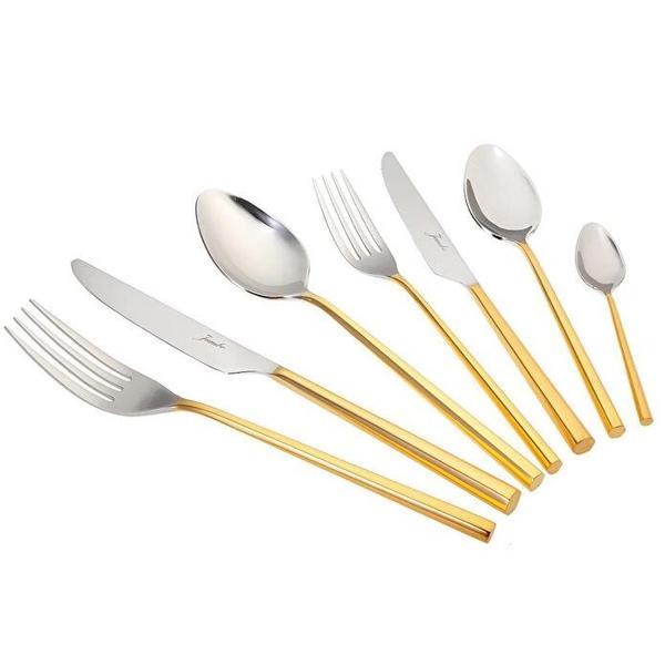 Jumbo 1001 Altın 84 Parça 12 Kişilik Çatal Kaşık Bıçak Takımı - Image 1