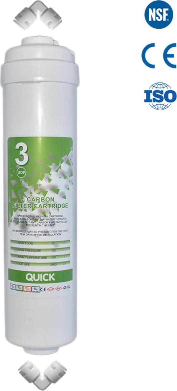 Watermelon Kapalı Kasa Su Arıtma Cihazına Uyumlu İnline 3 Numara Carbon Filtre - Image 1