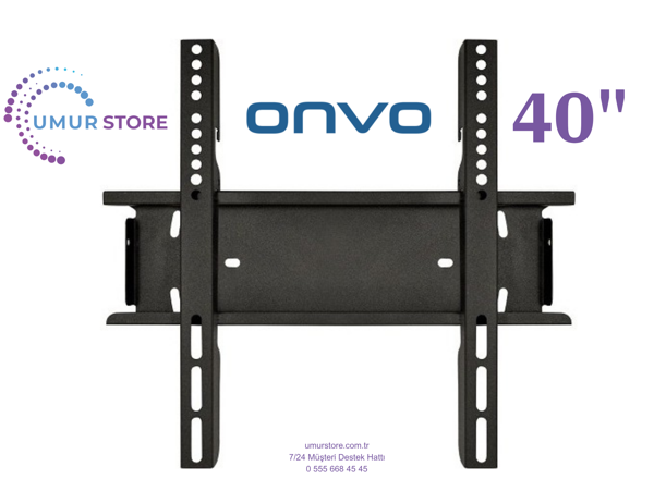ONVO 40VL80F2FA 40'' 102 Ekran Uydu Alıcılı 32”, 39”, 40” Uyumlu Lcd Led TV Sabit Duvar Askı Aparatı - Image 1