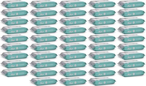 Sleepy Perine Bölgesi ve Vücut Temizleme Islak Mendil Havlu 50 Yaprak (Ebat 4XL) (48 Li Set) - Image 1