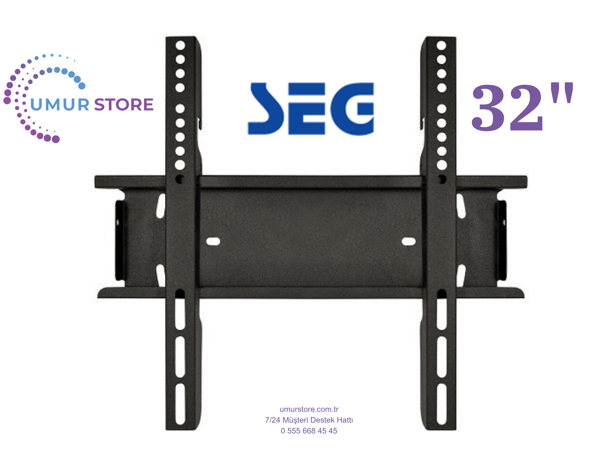 Seg 32SRB900 32inc 80 cm HD Smart 32”, 39”, 40” Uyumlu Lcd Led TV Sabit Duvar Askı Aparatı - Image 1