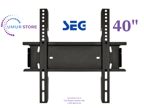 Seg 40SRB900 40" Smart 32”, 39”, 40” Uyumlu Lcd Led TV Sabit Duvar Askı Aparatı - Image 1