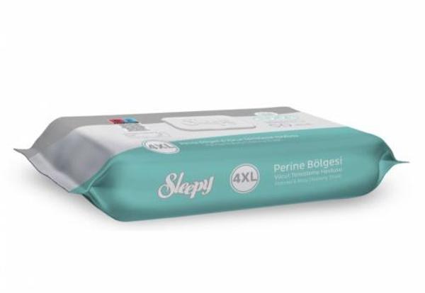 Sleepy Perine Bölgesi ve Vücut Temizleme Islak Mendil Havlu 50 Yaprak (Ebat 4XL) Tekli Pk - Image 1