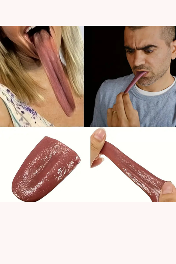 1 adet-Cadılar Bayramı Gerçekçi Dil- Esnek Prank Makyaj Malzemeleri, Parti & Sahne Aksesuarı - Image 1