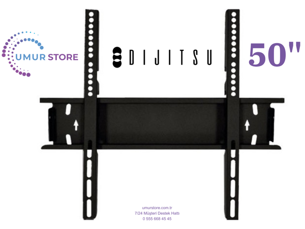 Dijitsu 50dg22000 Google 42”, 43”, 49”, 50” Uyumlu Lcd Led TV Sabit Duvar Askı Aparatı - Image 1