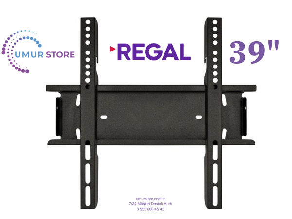 Regal 39r603h 39" Uydu Alıcılı 32”, 39”, 40” Uyumlu Lcd Led TV Sabit Duvar Askı Aparatı - Image 1