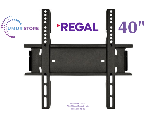 Regal 40T01900 40'' Smart TIVO Full HD 32”, 39”, 40” Uyumlu Lcd Led TV Sabit Duvar Askı Aparatı - Image 1