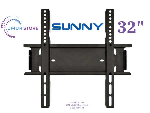 Sunny SN32DAL04 32'' 81 Ekran Uydu Alıcılı HD Ready 32”, 39”, 40” Uyumlu Lcd Led TV Sabit Duvar Askı - Image 1