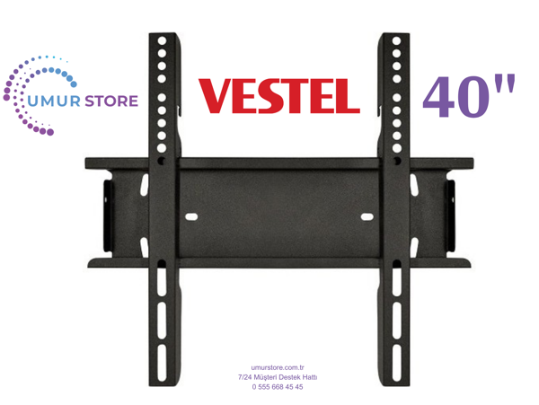 VESTEL 40FV9750 40'' 100 Ekran Full HD Smart 32”, 39”, 40” Uyumlu Lcd Led TV Sabit Duvar Askı Aparat - Image 1