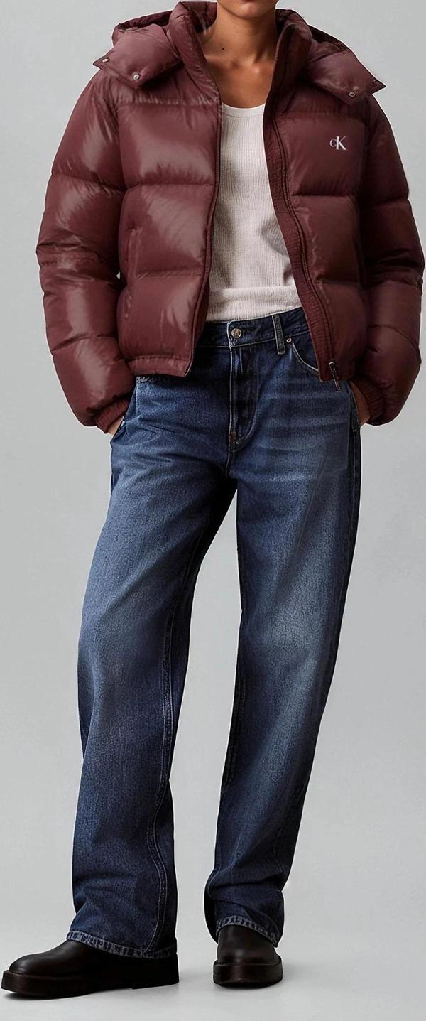 Calvin Klein Klasik Orta Kalınlıkta Şişme Kadın Kırmızı Ceket LV047D501G-GEX - Image 1