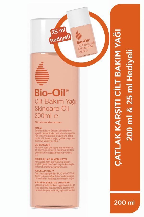 Seyahat Seti: Bio-Oil Çatlak Karşıtı & Leke Karşıtı Nemlendirici Cilt Bakım Yağı 200ml - 25ml Set - Image 1
